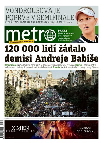 Obálka e-magazínu deník METRO 5.6.2019