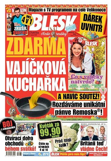 Obálka e-magazínu Blesk 9.4.2020