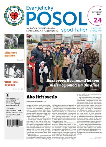 Obálka e-magazínu Evanjelický posol spod Tatier 24/2022