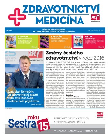 Obálka e-magazínu Zdravotnictví a medicína 11/2015