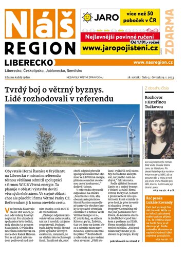Obálka e-magazínu Náš Region - Liberecko 3/2023