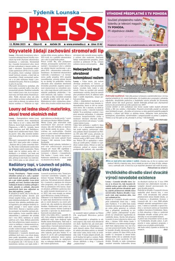 Obálka e-magazínu Lounský press 41/23
