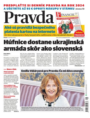 Obálka e-magazínu Pravda 6. 12. 2023