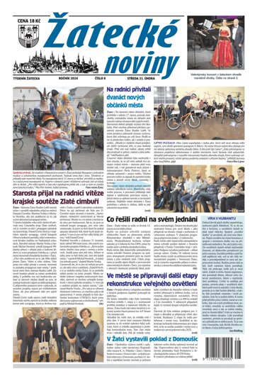 Obálka e-magazínu Žatecké noviny 8/24