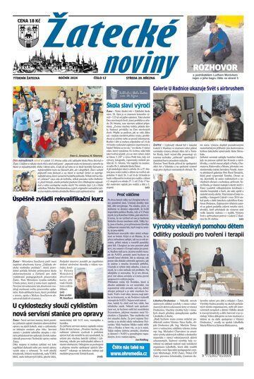 Obálka e-magazínu Žatecké noviny 12/24