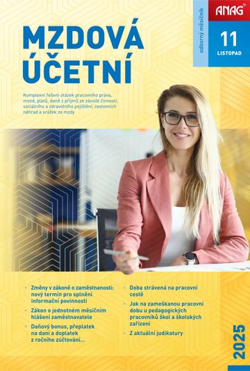Obálka e-magazínu Mzdová účetní 2025 11/2025-new
