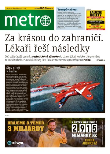 Obálka e-magazínu deník METRO 21.5.2026
