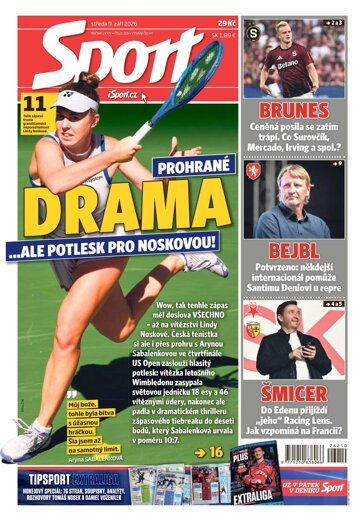 Obálka e-magazínu Sport 9.9.2026