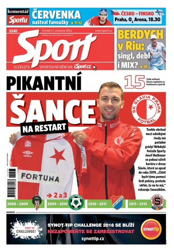 Obálka e-magazínu Sport 17.12.2015