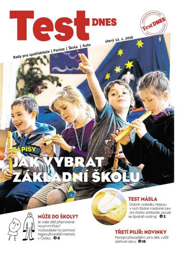 Obálka e-magazínu TEST DNES - 12.1.2016