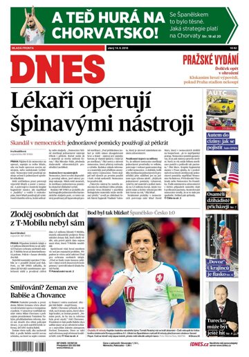 Obálka e-magazínu MF Dnes 14.6.2016