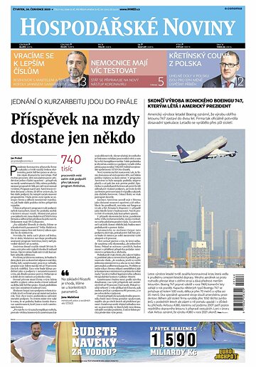 Obálka e-magazínu Hospodářské noviny 146 - 30.7.2020