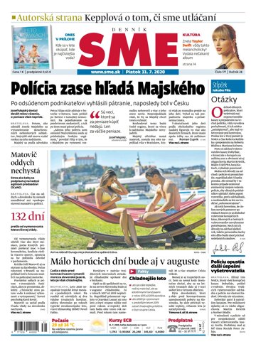 Obálka e-magazínu SME 31.7.2020