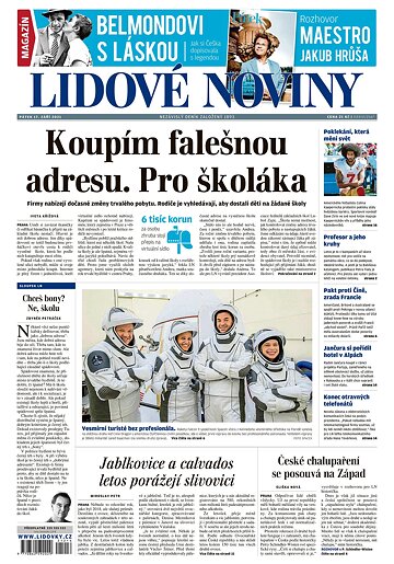 Obálka e-magazínu Lidové noviny 17.9.2021