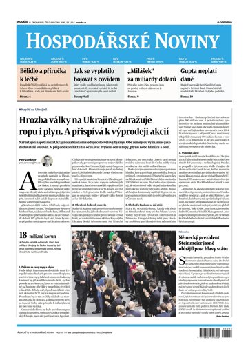 Obálka e-magazínu Hospodářské noviny 031 - 14.2.2022