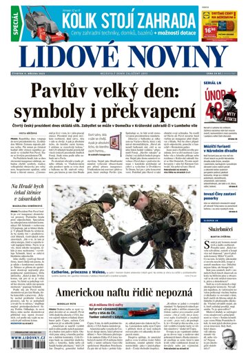 Obálka e-magazínu Lidové noviny 9.3.2023