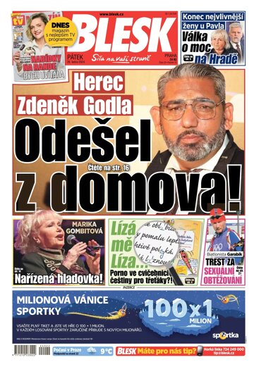 Obálka e-magazínu Blesk 26.1.2024