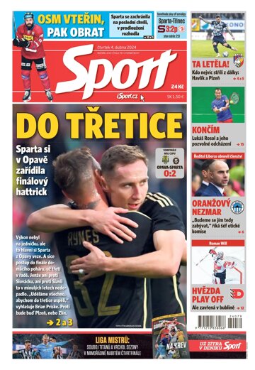 Obálka e-magazínu Sport 4.4.2024