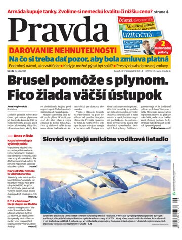 Obálka e-magazínu Pravda 16. 7. 2025