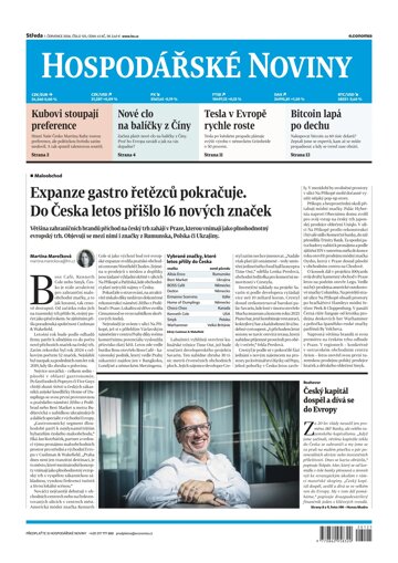 Obálka e-magazínu Hospodářské noviny 121 - 1.7.2026