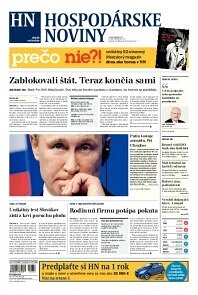 Obálka e-magazínu Hospodárske noviny 27.02.2014