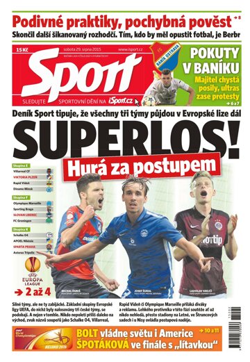Obálka e-magazínu Sport 29.8.2015