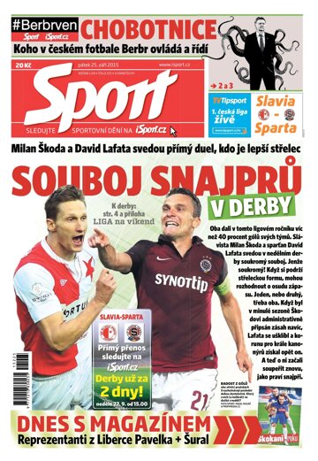 Obálka e-magazínu Sport 25.9.2015