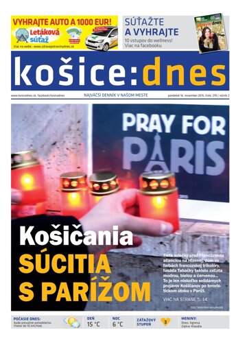 Obálka e-magazínu košice:dnes 16.11.2015