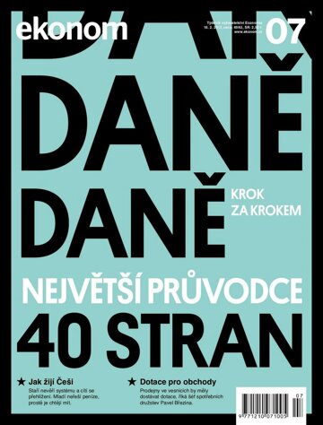 Obálka e-magazínu Ekonom 07 - 16.2.2017