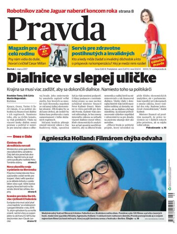 Obálka e-magazínu Pravda 2.3.2017