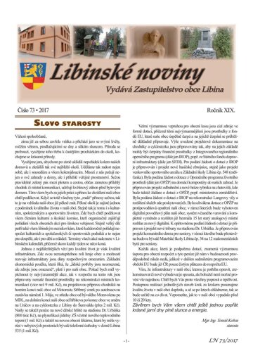 Obálka e-magazínu Libinské noviny č. 73