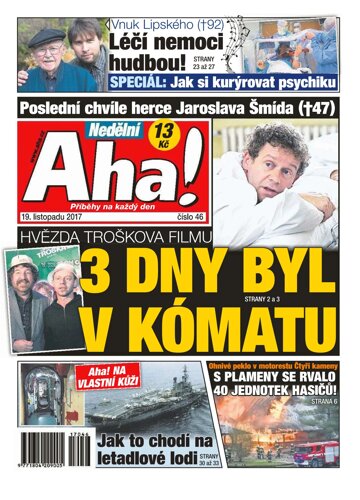 Obálka e-magazínu Nedělní AHA! 19.11.2017