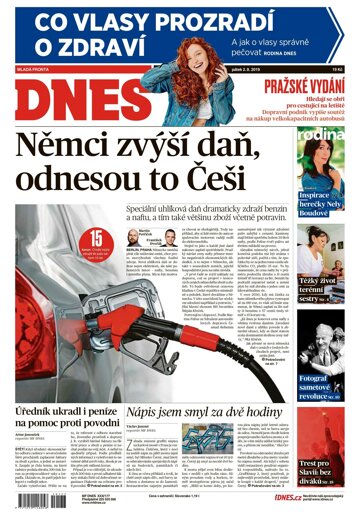 Obálka e-magazínu MF Dnes 2.8.2019