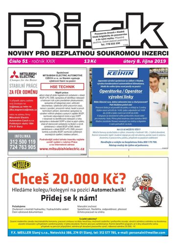 Obálka e-magazínu Risk 51/2019