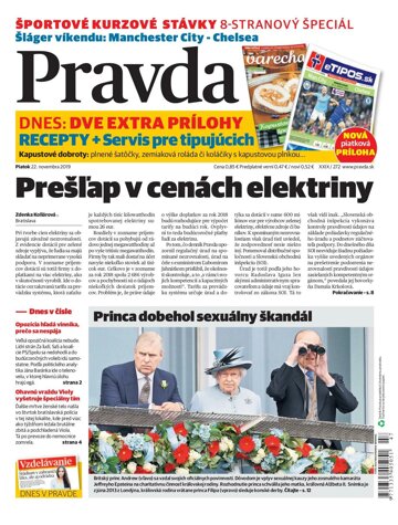 Obálka e-magazínu Pravda 22. 11. 2019