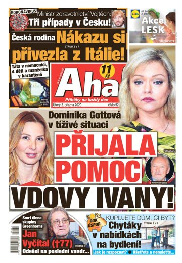 Obálka e-magazínu AHA! 2.3.2020