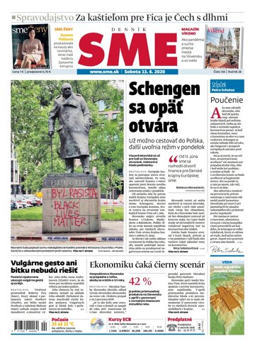 Obálka e-magazínu SME 13.6.2020