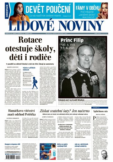 Obálka e-magazínu Lidové noviny 10.4.2021