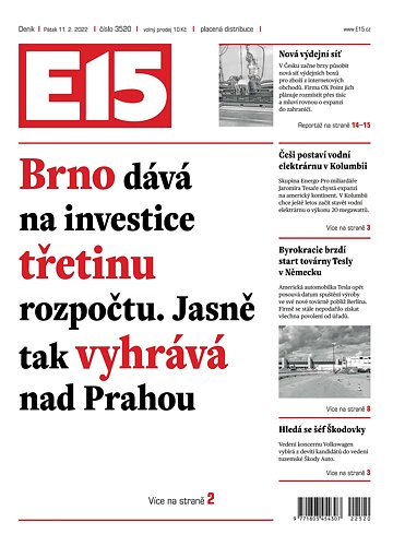 Obálka e-magazínu E15 11.2.2022