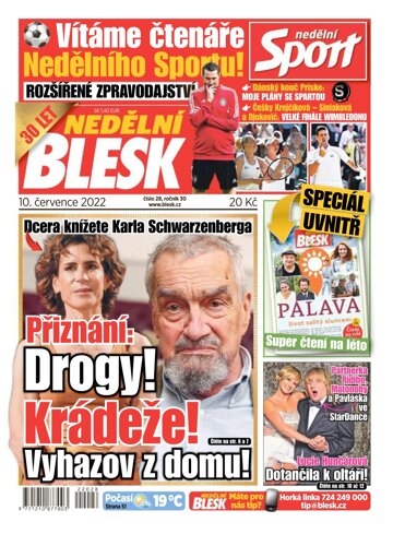 Obálka e-magazínu Nedělní Blesk 10.7.2022