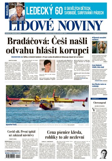 Obálka e-magazínu Lidové noviny 29.7.2022