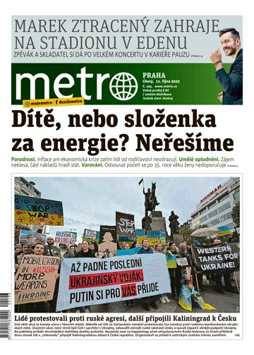 Obálka e-magazínu deník METRO 11.10.2022