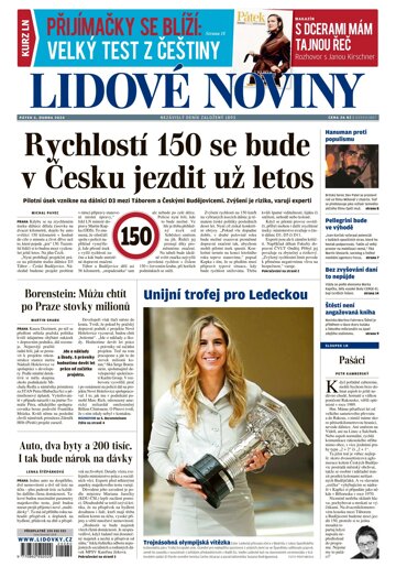 Obálka e-magazínu Lidové noviny 5.4.2024