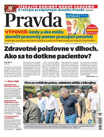 Obálka e-magazínu Pravda 9. 7. 2024
