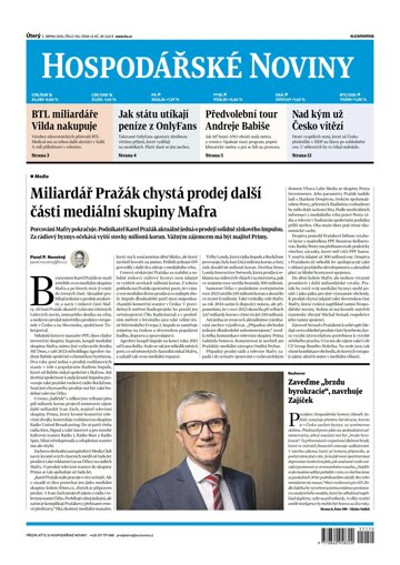 Obálka e-magazínu Hospodářské noviny 150 - 5.8.2025