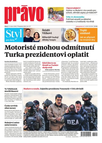 Obálka e-magazínu Deník Právo 6.1.2026