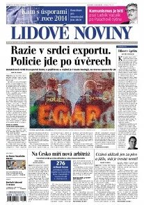 Obálka e-magazínu Lidové noviny 16.1.2014