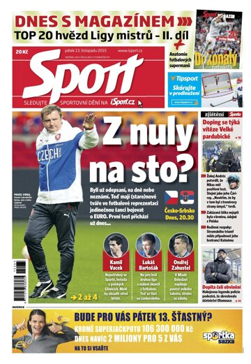 Obálka e-magazínu Sport 13.11.2015