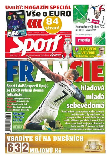Obálka e-magazínu Sport 10.6.2016