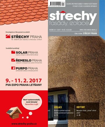 Obálka e-magazínu Střechy-Fasády-Izolace 1/2017